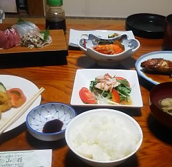 南房総市3 夕食　魚料理が最高の街です