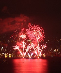 愛媛県今治市　花火大会3