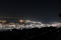 神戸山側より神戸夜景